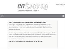 Tablet Screenshot of enforce.ch